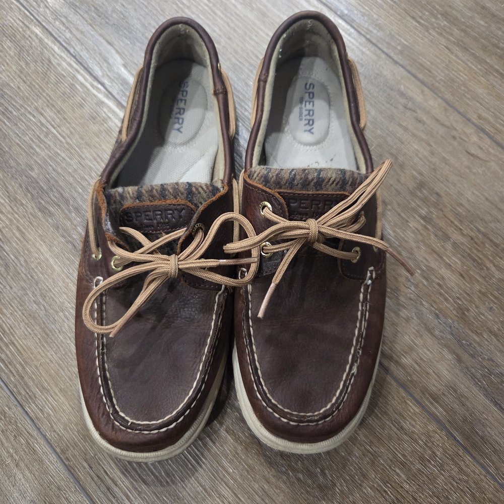 Sperry Women's Size 8.5 Dark Brown Boat Shoes